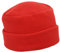 MELEGARI Damenhut mit Revers | Beanie Lyuba | Fleece Polar Fleece | Tasche | Made in Italy, rot, One size