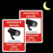 Video Surveillance Panneau Aluminium Réfléchissante 250x180mm Panneau Camera Surveillance Panneau Propriété Privée sous Vidéo Surveillance Panneau Maison Sous Vidéo Surveillance Alarme Métal 2 Pièces
