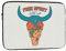 Cow Skull Western Theme 17 inch Portable Laptop Sleeve Compatible with MacBook Air Notebook Computer Case for Men Women College School Students