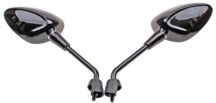 Spiegel Set Links/Rechts Schwarz E-Geprüft – passend für Vespa GTS, Sprint, Primavera 50/125/150, Rückspiegel M8 Links-/Rechtsgewinde