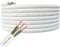 SHPELEC® FLEXIBLE White Cable 3183Y 0.75mm, 1.0mm, 1.5mm, 2.5mm BASEC Approved White PVC LED Lighting 5m 10m 15m 20m 50m (2.5mm 3 Core - 20 metres)