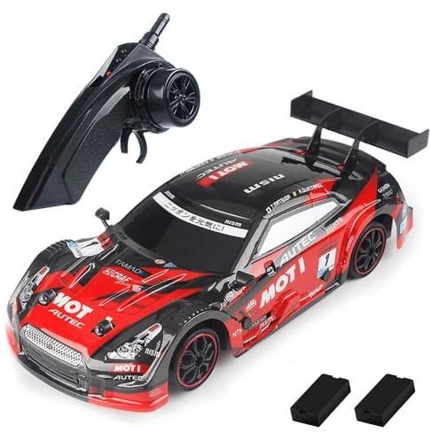 Goolsky Ferngesteuertes Auto, 1/18 RC Drift Car 28 km/h RC Auto, RC Car Racing Drifting Car 4WD Hochgeschwindigkeits-Rennwagen Kinder Geschenk RTR