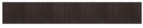 vidaXL Teppich Rechteckig Dunkelbraun 80x500 cm Bambus