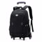 Amythe Schulrucksack Jungen mit Rollen, Abnehmbare Trolley Rucksack Teenager Schulranzen Jungen für Schule/Reise, 6 Rädern, 3-5-7. klasse, Lässig Daypack 16 Zoll, Schwarz