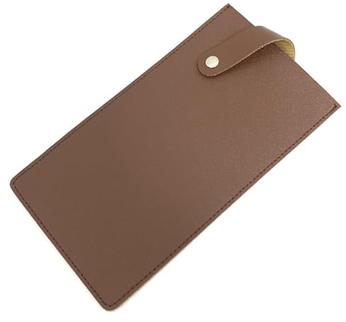 IUSOT Knife Sheath for Cleaver Knife, 8.5 Inch PU Leather Knife Sheath, Waterproof Butcher Chef Cutter Protective Guard for Chopping Kitchenware Protection (Brown)