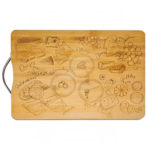Tabla de quesos, Tabla de Embutidos, Tabla de madera cocina