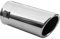Rumplex Auspuffblende Rund Edelstahl Sportauspuff Auspuff Endrohr Ende Endrohrblende Auspuffspitzen Endrohrblenden Schalldämpfer Spitze Universell Auspuffrohr Chrom Rostfrei