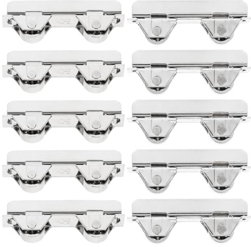 Operitacx Puleggia Per Porta Scorrevole in Vetro Rulli Resistenti All'Usura Con Installazione Facile E Movimento Silenzioso Per Ante in Vetrina 1.93X0.71X0.28 Pollici