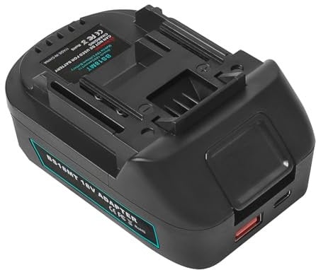 Powarobor USB Akku Adapter Dual USB/Type-C Anschlüsse kompatibel mit Makita 18V LXT Elektrowerkzeugen (für Bosch 18V GBA Akkus BAT609 BAT610,Nur Adapter)