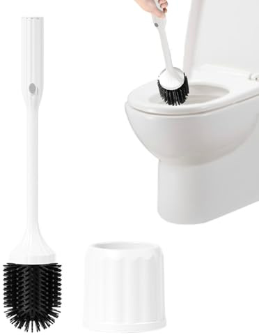 Badezimmer Toilettenbürste | Elektrische Toilettenbürste Mit Halterung Zur Reinigung - Montage-Werkzeug für Wandbefestigung ohne Bohren und Eckenreiniger