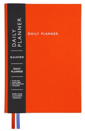 Ohh Deer To Do List Notebook | B6 Notebook & Undated Daily Planner | Hourly Schedule Planner | Productivity Planner, Work Planner & Organiser Notebook | Orange