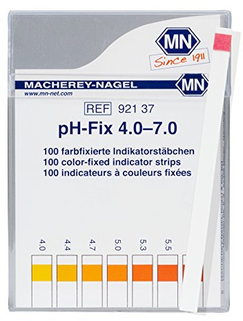 Camlab 1200966 pH-Fix indicator stick, pH 4.0-7.0, 6 mm x 85 mm (Pack of 100)
