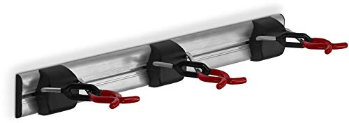 Coaxis x-Star Gerätehalter 50 cm mit 3 Geräte-Halter Geräteleiste Stielhalter Klemmhalter Ordnungssysteme von OrgaTech