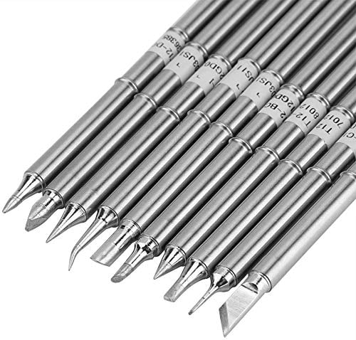 T12 Series Soldering Iron Tips Welding Tool Replacement for FX-951 Rework Station Rework Station(10Pcs)