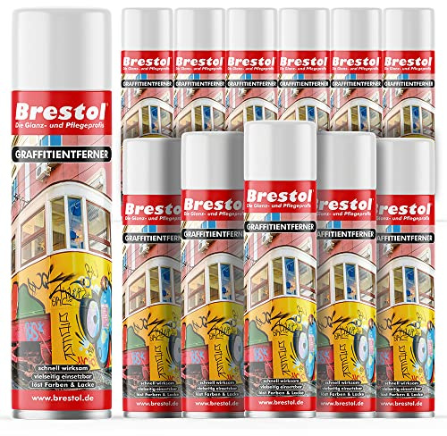 Limpiador de grafito, 12 unidades de 400 ml en spray (7589.3) – Decapante de pintura sin graffitilo, disolvente de pintura, disolvente de barniz