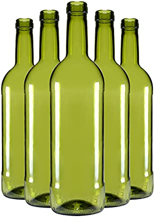SUPERBUTELKI.PL Lot de bouteilles de 750 ml, bouteilles en verre vides à remplir, bouteilles décoratives, verre élégant et moderne, bouteilles en verre de qualité supérieure