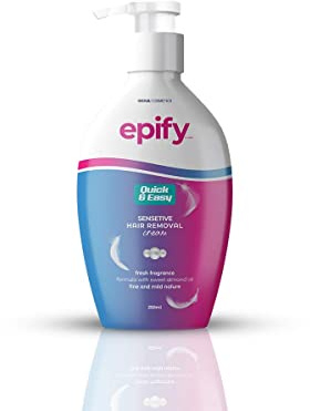 Epify Intimate Hair Removal Cream for Men and Women - Pubic, Bikini Line, Sensitive Areas - 8.45 Fl Oz