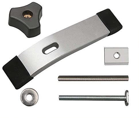 CENPEK Pince de maintien T-Track - Argenté - Filetage de 8 mm - Idéal pour le travail du bois et du métal