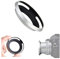 Obiettivo della fotocamera paraluce in metallo argento per fotocamera Olympus OM-D E-M10, E-M10 II, E-M10 III, E-M10 IV con obiettivo 14-42mm