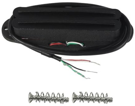 FLEOR Alnik 5 Hot Rail Humbucker Single-Coil-Tonabnehmer 9-10K Humbucker Voll schwarz Fit ST SQ TL TEgitarre