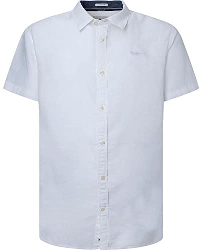 Pepe Jeans Herren Parker Short Shirt, White (White), XL