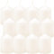 HS Candle Wachskerzen Stumpenkerzen Elfenbein Ø4cm x 6cm (12 Stück) Teelicht Durchmesser, in vielen Farben - Hergestellt in EU - Kerzen Blockkerzen - Wachs