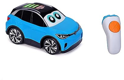 BBJunior My First RC - Electric Car: Ferngesteuertes Auto, ab 24 Monaten, mit Licht & Sound, 2,4 GHz Frequenz, inkl. Fernbedienung, 21 cm, blau (16-92021)