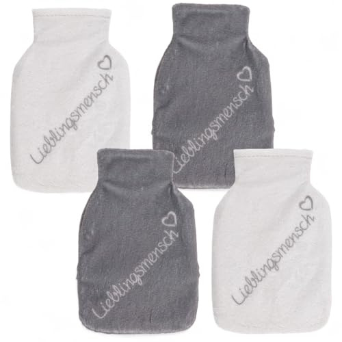 Set Handwärmer Taschenwärmer mit Strickhülle oder Fleeceüberzug, Fingerwärmer gegen kalte Hände im Winter
