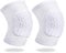 Knee Compression Pads,Basketball Knee Pads with Honeycomb Padding, Breathable and Non-Slip Knee Pads for Volleyball Gym Running Workout Sports, Hex Knee Pads Sleeves for Men and Women M (A Pair White)