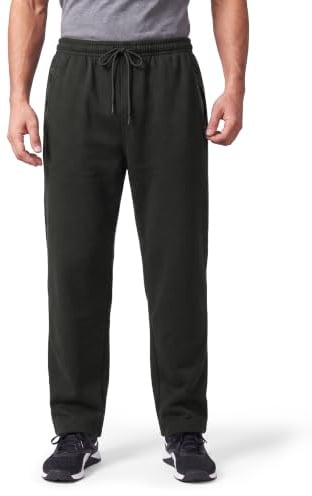 Style Lockers Fleece Mens Joggers Open Hem Sweatpants, Mens Joggers Bottoms | Gym Tracksuit Jogging Bottoms Men For Training, Running, Yoga & Sports, Soft Comfy Lounge Mens Sweatpants, Plus Size S-5XL