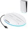 Geekria Supporto RGB compatibile con PS5, Playstation 5 Console LED Base Gaming Stand con Hub USB 2.0 Accessori di gioco (bianco)