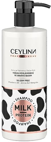Ceylinn MILK & PROTEIN - Shampoo für Intensive Feuchtigkeit und Reparatur Trockener Haare - Verwöhnen Sie Ihre Haare mit Liebe! - 500 ML (1 Stück)