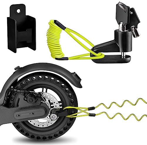 Bloccadisco Moto Lucchetto Moto Antifurto Blocca Disco Moto Blocca Disco per Moto Lucchetto Antifurto Moto Antifurto Moto Lucchetto Bloccadisco Moto Antifurto con 2 chiavi und 1.2m Cavo Reminder
