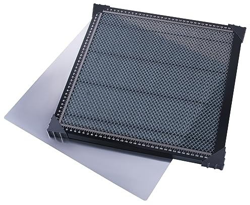 CNCYEAH Wabenförmiger Arbeitstisch, Honeycomb Wabentisch, Wabenförmige Arbeitsplatte, 400x400x22mm Waben Laser Arbeitsplatte Kompatibel mit verschiedenen Graviermaschinen