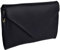 Gigi Damen Clutch-Handtasche mit Schulterriemen, klein, weich, klassisch, Leder, Schwarz, Schwarz , Einheitsgröße