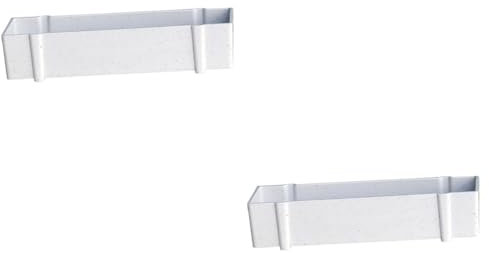 Milisten 2pièces Pot De Fleurs Rectangulaire Nordique Décoratif pour Plantes Succulentes pour Bureau Et Maison Dimensions Couleur Blanche