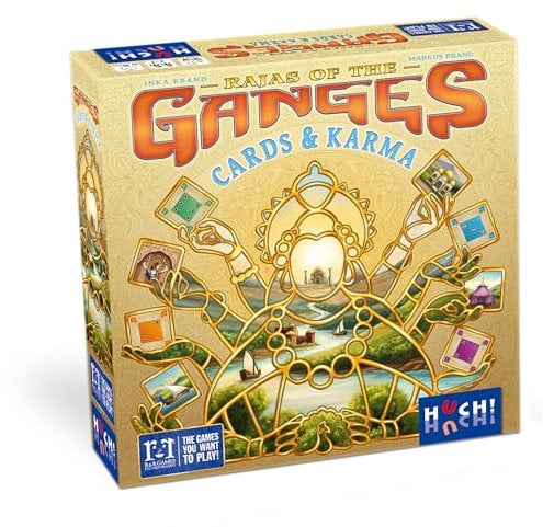 HUCH! | Rajas of the Ganges - Cards & Karma | Strategiespiele & Gesellschaftsspiele | Das Kartenspiel zum Spiele Klassiker | Familienspiele | Brettspiele | für 2 bis 4 Spieler ab 12 Jahren