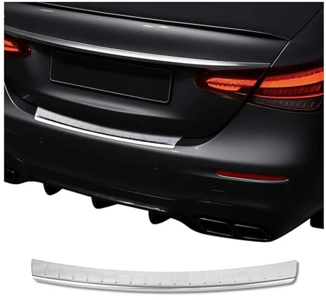 OMAC Ladekantenschutz für Mercedes E Klasse W213 2017-2023 Edelstahl Chrom | Stoßstangenschutz, fahrzeugspezifische Passform
