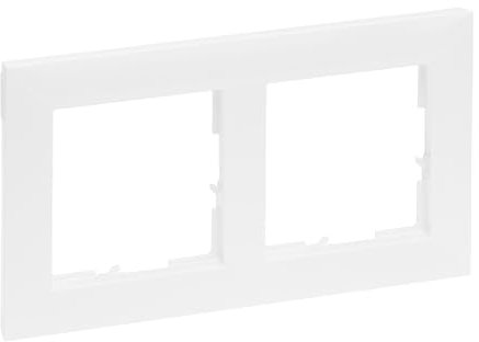 LEGRAND, SEANO 2-fach Rahmen, Thermoplast, Halogenfrei, Abmessungen: 87 x 158 mm, Farbe: Ultraweiß, 765172