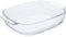 Guardini, Pirofila rettangolare con manici 30x20 cm - 2,0L, Vetro borosilicato, Resistente agli shock termici, Trasparente/Azzurro