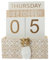 SEWACC Kalenderblock Aus Holz Desktop-dekoration Blockkalender Für Den Schreibtisch Vintage Kalender Schreibtisch Kalender Wiederverwendbarer Tischkalender Hölzern