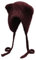 ZLYC Damen Katzenohr Slouchy Strickmütze Grunge Niedlich Wintermütze(Bärenohren Burgund),Einheitsgröße