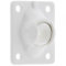 cyclingcolors Guide à rotule sortie de caisson volet roulant platine 51x41mm pivotement 45° polyamide blanc Store Fenêtre Treuil Grenouillère Fixation Embout, sortie Ø 12mm