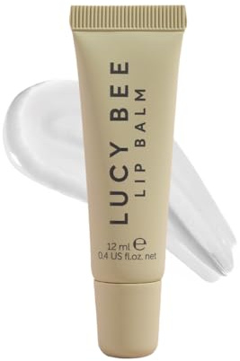 Lucy Bee Advance Hydration Lip Serum, Nourishing Lip Serum for Dry Lips with Mango Butter, Shea, Avocado Oil & Vitamin E, Glossy Finish, Vegan, Clear 12ml