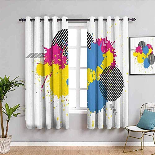 Verdunkelungsvorhänge, 3D-Druck, Farbe, Graffiti-Kunst, für Kinder, Erwachsene, Schlafzimmer, Wohnzimmer, weich, wärmeisoliert, dekorative Raumverdunkelungsvorhänge, Kinderzimmer-Vorhänge, 300 x 280