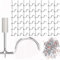 Accessoires de Pistolet a Clou,Mini Round Nails for Steel Cloueur Beton,8 mm Clous Ronds en Acier,Clous Ronds en Acier,Faible bruit pour les accessoires du pistolet (Clous pour tubes 32MM 160pcs)