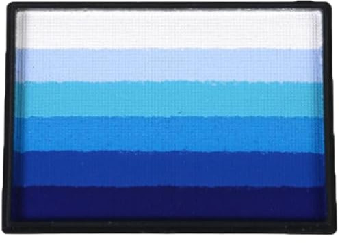 Gesichtsfarbe Palette, 50g Wasserbasis geteilte Kuchenpaletten, waschbarer Gesichtsmake-up-Palette, Regenbogen ungiftiger Gesichtsfarbe Körperfarbe für Kinder Erwachsene, Halloween, Karneval, Gesicht