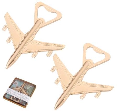 OUDQFCJ Flugzeug-Flaschenöffner Flugzeug-Dekor Geburtstagsgeschenk für Veteranen Piloten Reisebegeisterte oder Luftfahrt-Liebhaber Liebenswerter Geschenkkarton Flugzeug