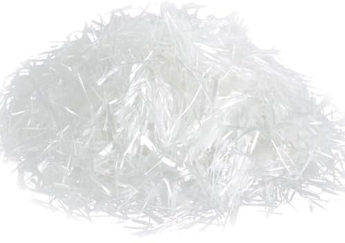 1kg Polypropylen-Faser zur Betonverstärkung | 12mm-Kurzfaserglas | Sickerwasserschutz & Rissverhütung für Zementmörtelböden (1000, Gramm)