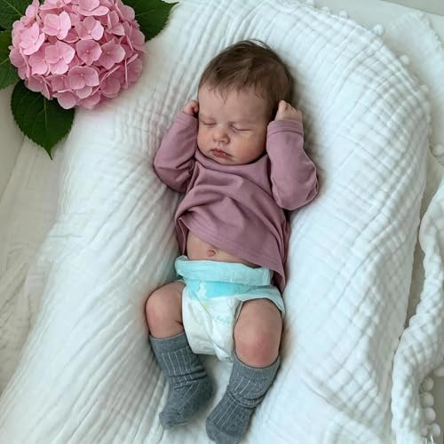 Zero Pam Bebe Reborn Garcon Silicone Plein Corps, 50CM Poupee Bebe Reborn Réaliste Poupon Garcon Dormir comme Un Vrai Bébé avec Accessoires Jouets pour Garçons (Contemporaine)